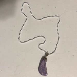 Purple Stone Necklace